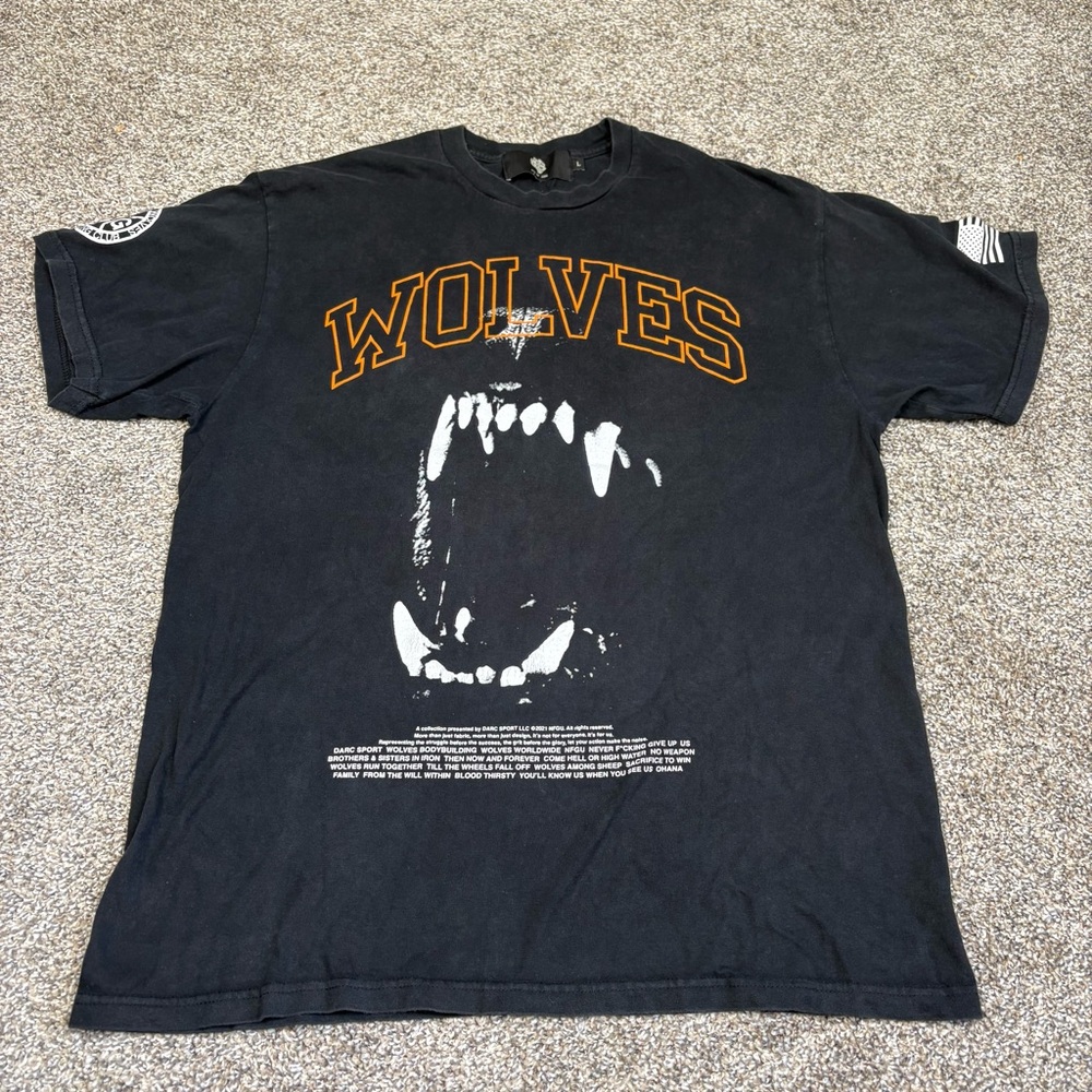 Darc Sport Wolves Bodybuilding Club T-Shirt Mens Large Limited Edition